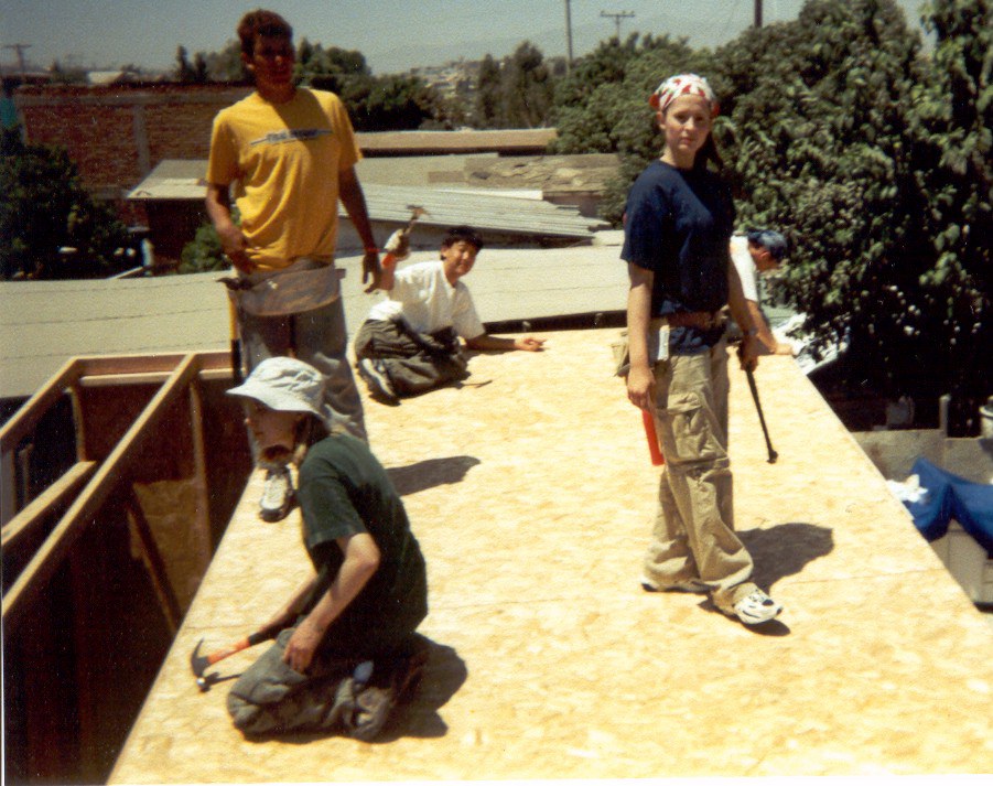 More nailing on the roof